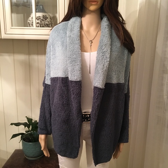 SOFT COLOR BLOCK OPEN STYLE JACKET ALL SEASON - Picture 13 of 14